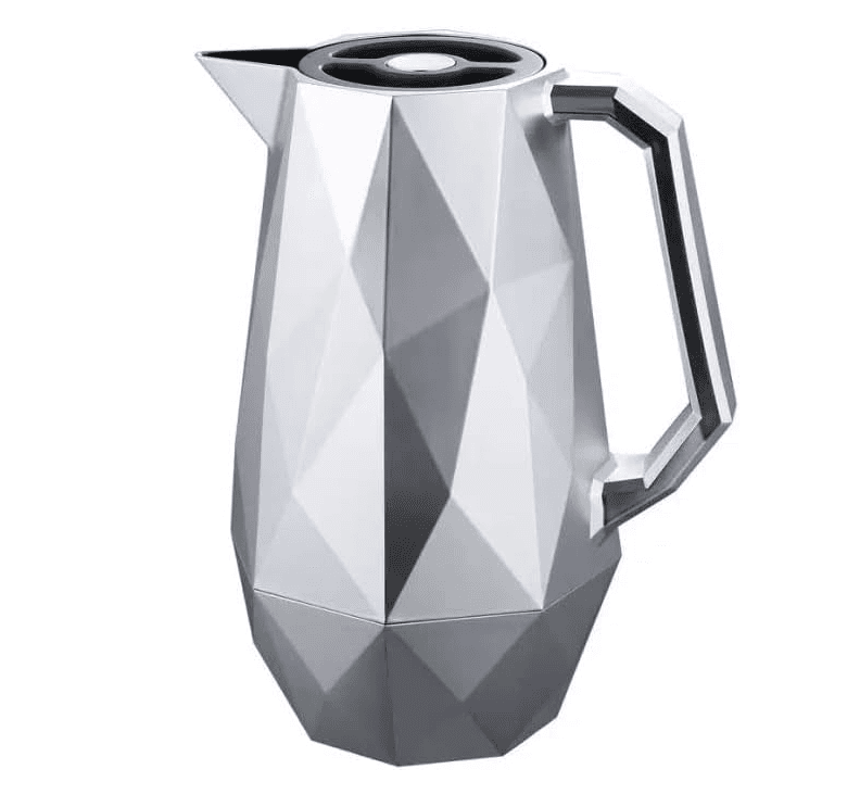 1.0L Stainless Steel Tea Pot Vacuum Thermal Coffee Carafe Kettle Tea Pot -Sliver