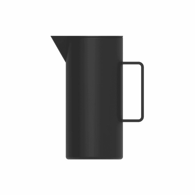1.3L Fashionable Stainless Steel Vacuum Pot Kettle -Black