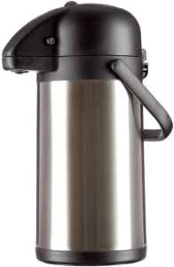 1.9 Litre Stainless Steel Airport Flask with Pump